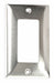 Rocker Wall Plate Stnd Silver 1Gng Brsh