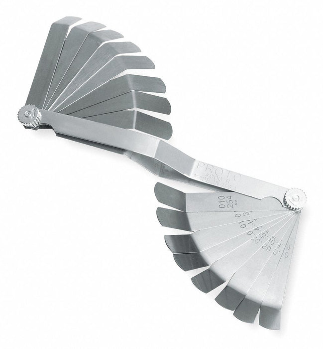 Bent Feeler Gauge Set Dimension Type 
