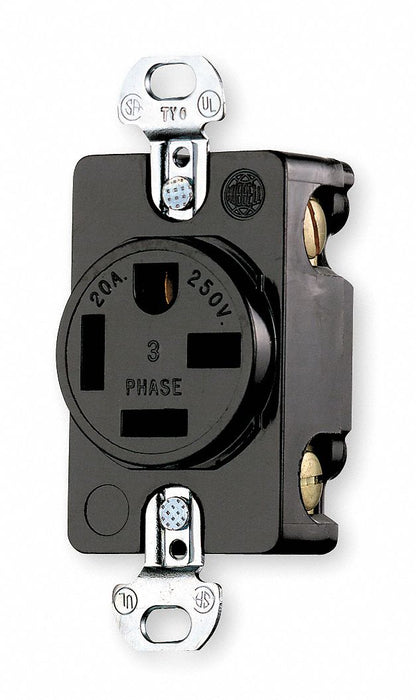 Recept Black 20 A 3P4W Back Side 1PK