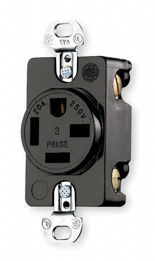 Recept Black 20 A 3P4W Back Side 1PK