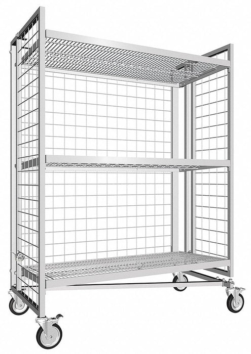 Nesting Wire Cart 21 in W 45-1/2 in L