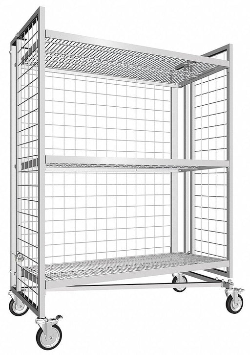 Nesting Wire Cart 21 in W 45-1/2 in L