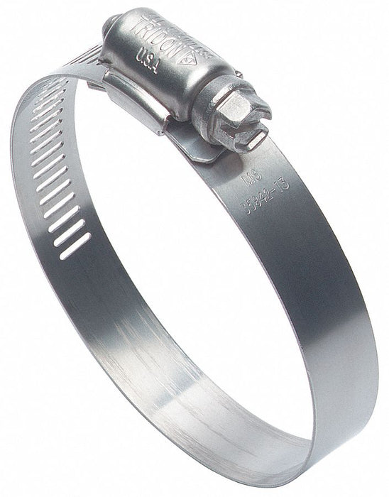 Worm Gear Hose Clamp 1/2 W 1.75 ID PK400