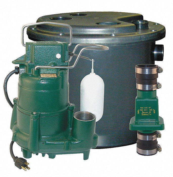 Sink Drain Pump System Integral 1/2 HP