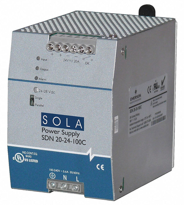 DC Power Supply 24VDC 20A 60Hz