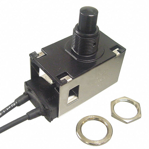 MiniaturePushButtnSwitch Blk SPST