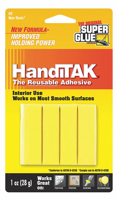 Mounting Putty Yellow 1 oz Strips