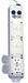 Outlet Strip 6 Outlet 15A 13-3/4 L Wht