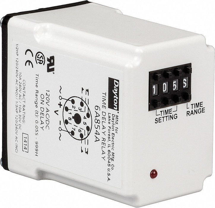 H7809 SinFunTimeDelayRelay 24VAC/DC 8Pins