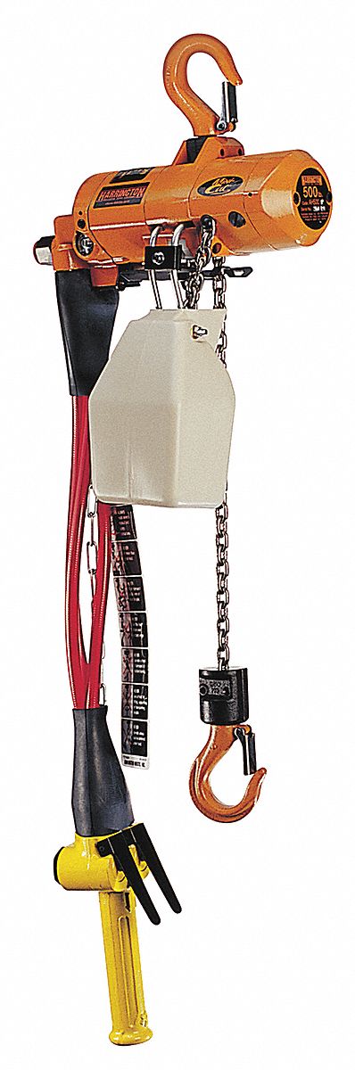 K9105 Air Chain Hoist 500 lb Cap. 10 ft Lift