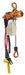 K9105 Air Chain Hoist 500 lb Cap. 20 ft Lift
