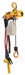 K9103 Air Chain Hoist 250 lb Cap. 20 ft Lift