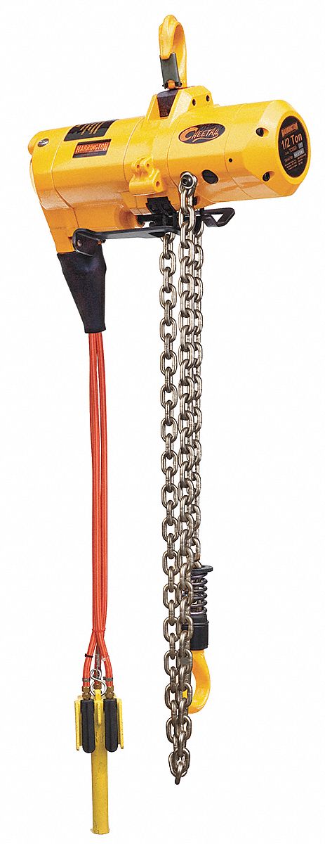 K9111 Air Chain Hoist 2000 lb Cap. 15 ft Lft