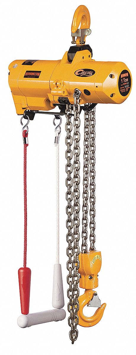 K9110 Air Chain Hoist 2000 lb Cap. 15 ft Lft