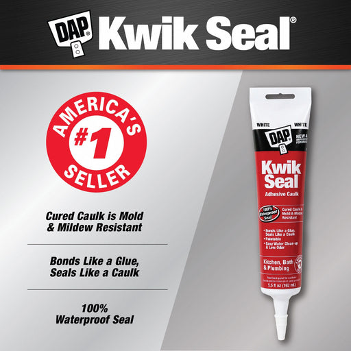 D9107 Acrylic Latex Caulk White Kwik Seal