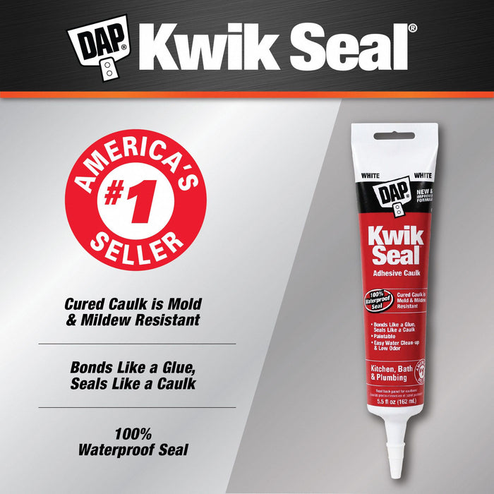 D9107 Acrylic Latex Caulk White Kwik Seal
