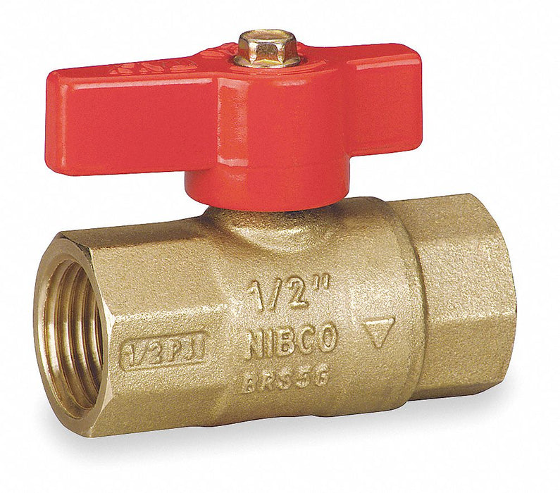 Manual 2-Way Ball Valve IPS Brass