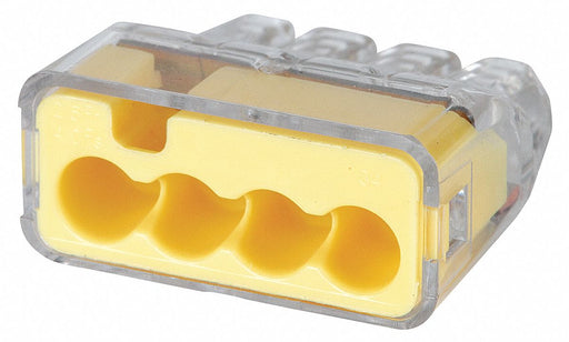 PushInWireConnector Ylw 20A PC PK5000
