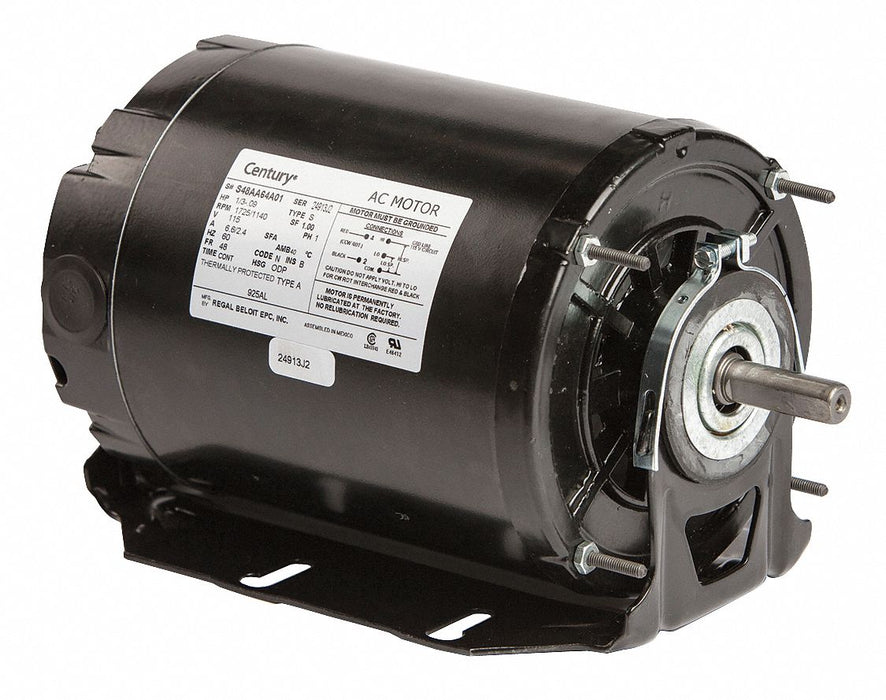 Motor 1/11 1/3 HP 1725/1140 rpm 48 115V