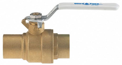 Manual 2-Way Ball Valve Sweat Brass