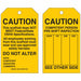 Tag Black/Yellow 7inH 4inW PK10