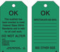 Tag Black/Green 5-3/4inH 3inW PK10
