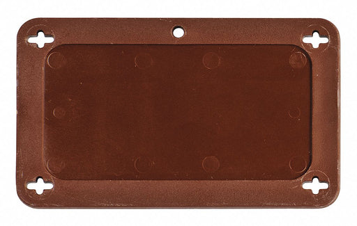 Blank Tag Plstc 2 1/5in H 3 5/7in W Brwn