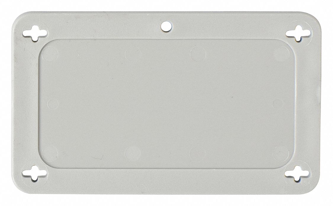 Blank Tag Plstc 2 1/5in H 3 5/7in W Gray
