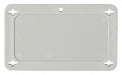 Blank Tag Plstc 2 1/5in H 3 5/7in W Gray