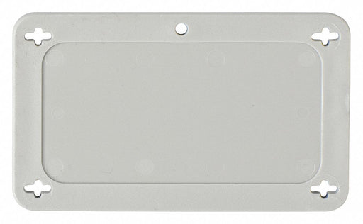 Blank Tag Plstc 2 1/5in H 3 5/7in W Gray