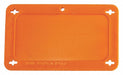 Blank Tag Plstc 2 1/5in H 3 5/7in W Orng