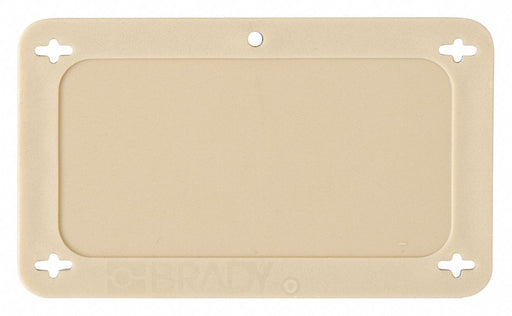 Blank Tag Plastc 2 1/5in H 3 5/7in W Tan