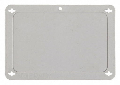 Blank Tag Plstc 3 1/5in H 4 5/7in W Gray