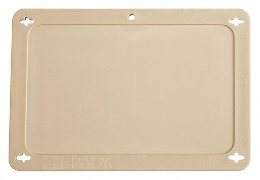 Blank Tag Plastc 3 1/5in H 4 5/7in W Tan