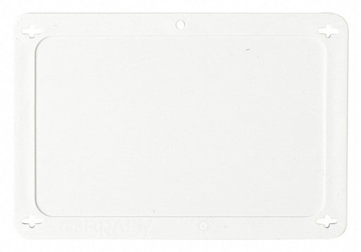 Blank Tag Plstc 3 1/5in H 4 5/7in W Whte