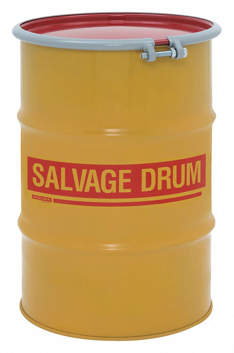 Salvage Drum Steel 29 in H Red