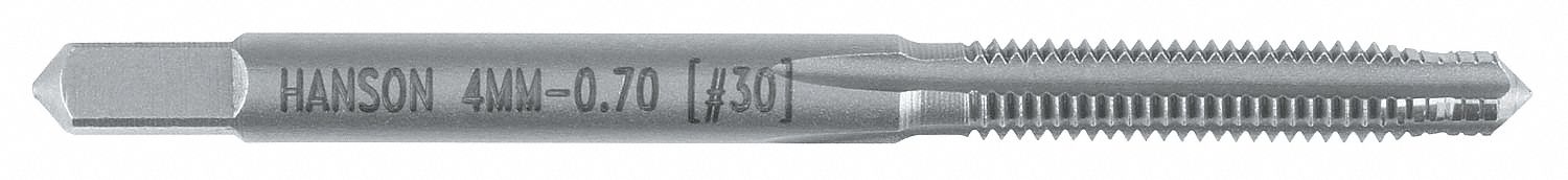 Straight Flute Tap M4x0.7 Carbon Steel