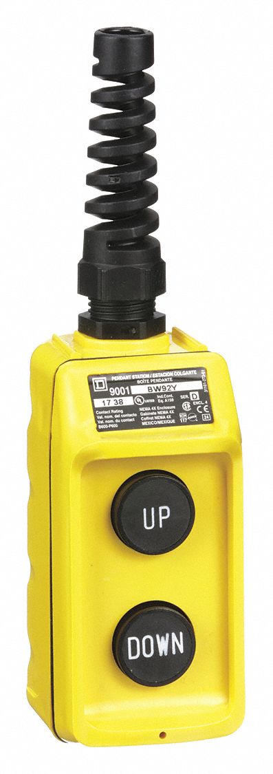 PendantControlStation DeadEnd 2Buttn Blk