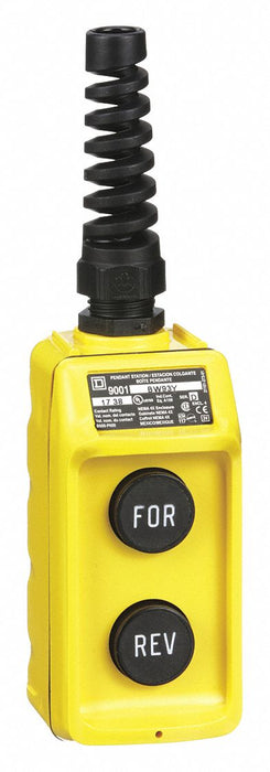 PendantControlStation DeadEnd 2Buttn Blk