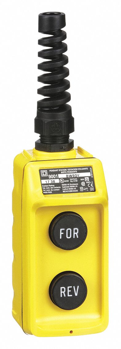 PendantControlStation DeadEnd 2Buttn Blk