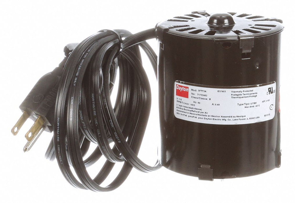 Vibrator Motor 1/100 hp 1625 RPM 115V AC
