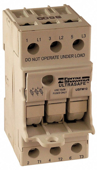 Fuse Block 0 to 30A Midget 3 Pole