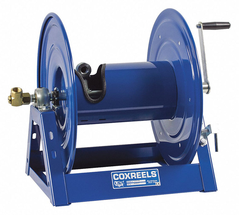 Hand Crank Hose Reel 200 ft 1/2 ID Blue