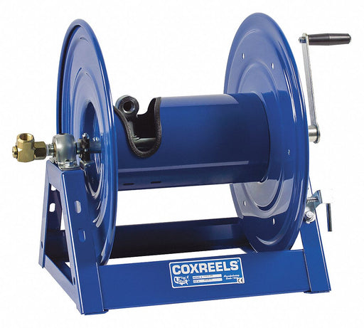 Hand Crank Hose Reel 50 ft 1 ID Blue