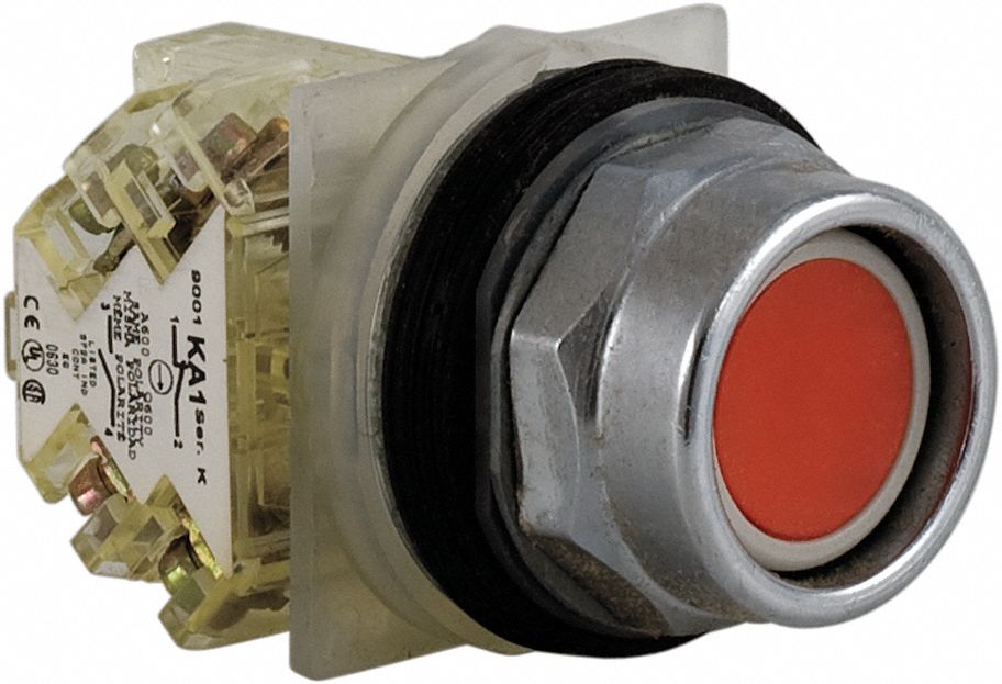 H7068 ExtendPushButtnOp NonIllum Red SPDT