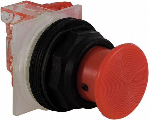 H7086 MushroomHeadPushButton Non-Illum Red 1NC
