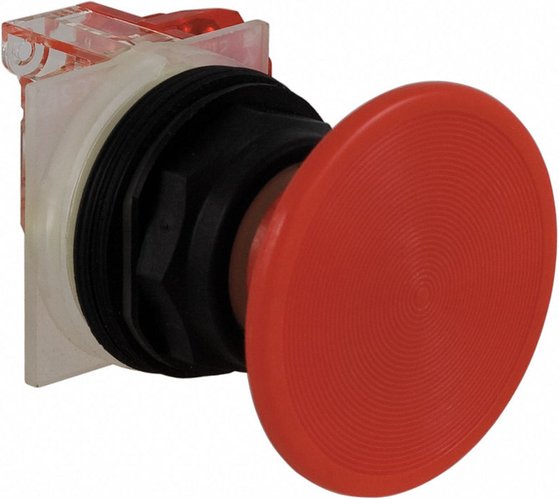 H7086 MushroomHeadPushButton Non-Illum Red 1NC