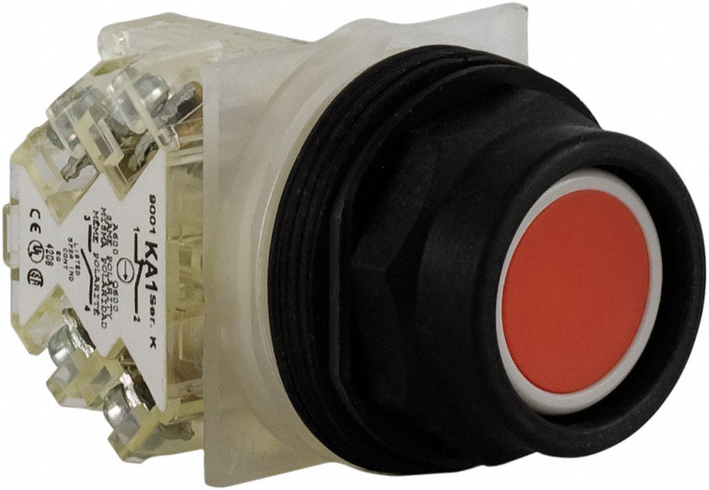 H7068 ExtendPushButtnOp NonIllum Red SPDT