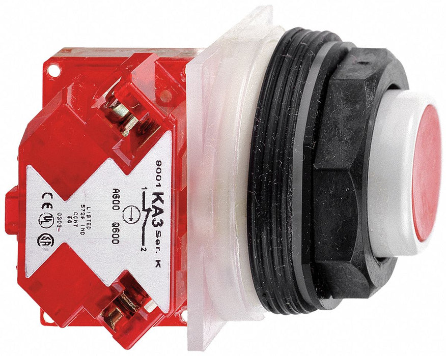 H7062 ExtendPushButtnOp NonIllum Red 1NC