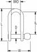 D-Shackle 12 125 lb 316 Stainless Steel